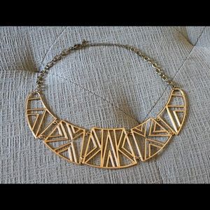 Gold statement necklace
